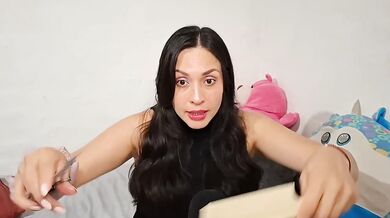 Your girlfriend trims your hair while fingering her dripping pussy