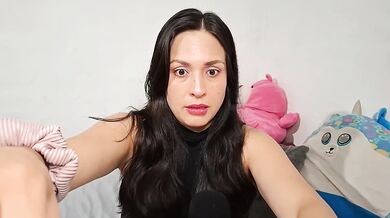 Your girlfriend trims your hair while fingering her dripping pussy