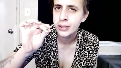 Snotty sneezes drown your cock in wet humiliation