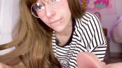 StepDADDYS-GIRL Gags Cock Until Face Fountain of Cum
