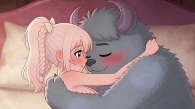 Lustful Monster Creampies Her Waking Up Cartoon Anal Hentai