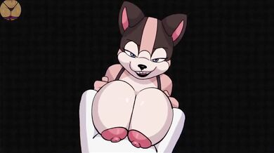 Big dick furry smashes creampie until cum drips from pussy