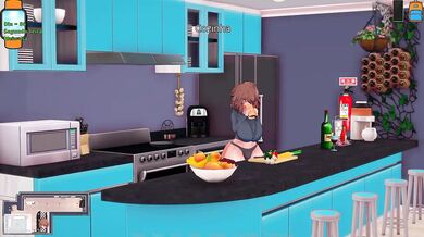 Stepsister creampie in the living room big dick slams until she gushes