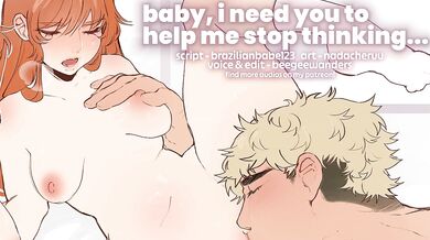 Cute girlfriend gushes cumming on your tongue with nerdy whispers and emotional tears