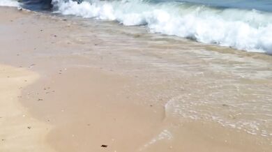 Exhibitionist couple on public beach gets juicy raw compilation