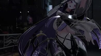 Elf VTuber nude Kpop dance in billionaire hentai MMD