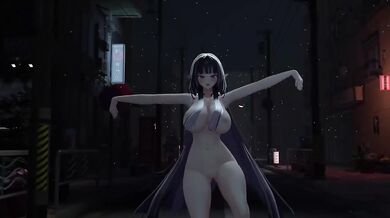 Elf VTuber nude Kpop dance in billionaire hentai MMD