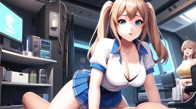 Nurse uniform deepthroat POV massive boobs creampie