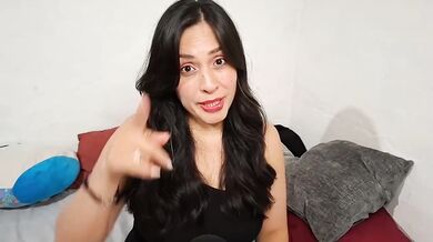Neighbor teases you while fingering her thick tits and ass sloppy latino moans