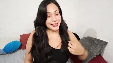 Neighbor teases you while fingering her thick tits and ass sloppy latino moans
