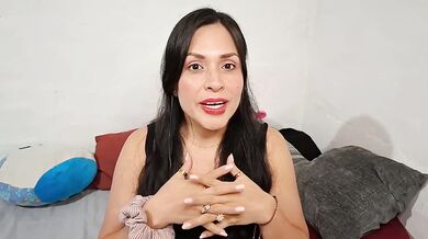 ASMR dirty talk latina gushing on big tits mouth sounds solo MILF