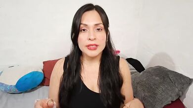 ASMR dirty talk latina gushing on big tits mouth sounds solo MILF