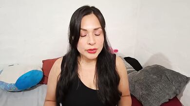 ASMR dirty talk latina gushing on big tits mouth sounds solo MILF