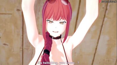 Makima’s Ahegao Tits get ripped POV chainsaw fuck