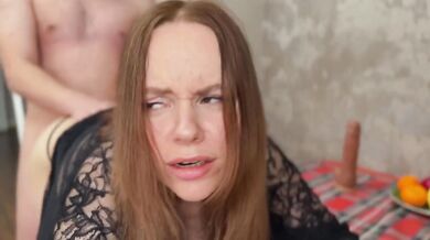 Step mom gushes on Russian cock deep in missionary