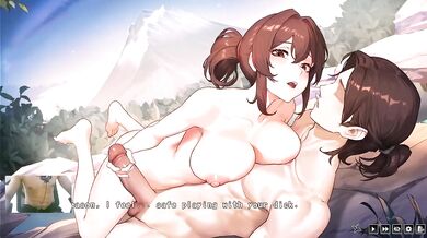 All human sex scene in this game half demon shinobi gets cum drenched kunoichi ass