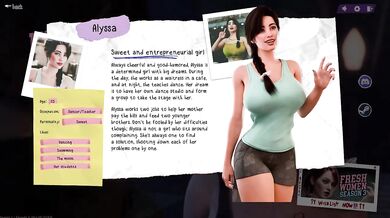 Fresh Women S2 Love Alyssa deep throat blowjob gameplay cumshot