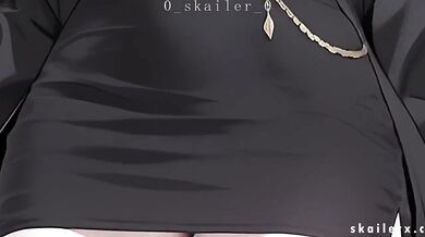 Nikke the Goddess gets labeled raw at home schoolgirl cosplay exposed