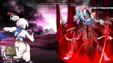 18 year old cosplay kunoichi gets destroyed by big demon dick