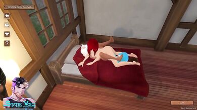 Monster Girl Fisting Destroyed Redhead Schoolgirl in Hentai Game