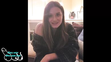 Your cuckolded girlfriend deepthroats bigger cock till disappointed pussy drips