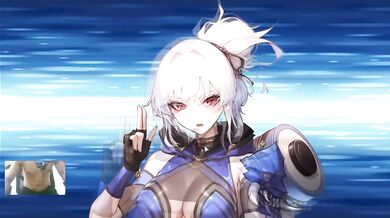 Half demon shinobi gets used rough by BBC bully on her knees