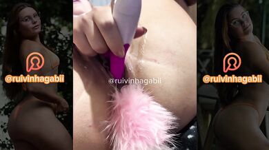 Redhead Latina begged for hard anal while vibrator fucked her dripping pussy