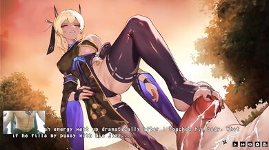 Femdom Blonde Succubus doggy style creampie with BBC and facesitting 18yr kunoichi