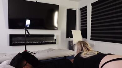 Blonde teens ride rough creampie cock till cum gushes