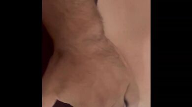 Milf thumb in ass while cleaning gets ass pounded and came on ass