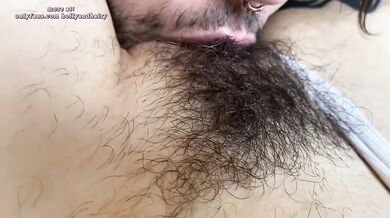 Hairy armpit milf blows her juicy pussy raw POV