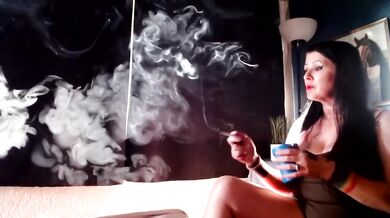 Abby and Anna power smoking compilation MILF lesbian heavy smoker
