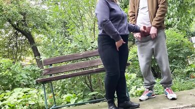 Stepmom’s huge ass takes my load in public