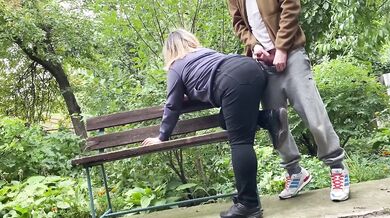 Stepmom’s huge ass takes my load in public