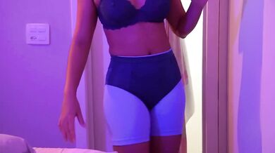 Missionary POV Spandex ass grinding wet through panties and pants