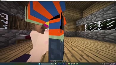Jenny gets railed while playing Minecraft cartoon hentai sex game