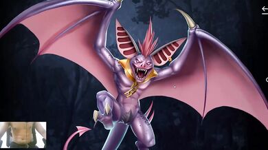 Blonde milf pounded raw by bat monster horde creampie train