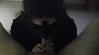 Big dick in Russian milf’s plump mouth raw blowjob gagging