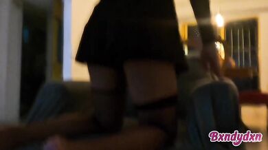 Legs spread soaking my mini skirt you like what you see latina sumisa