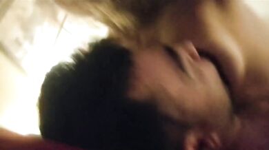 Naked breastfeeding tip drinks contentedly Bottom moans while gulping cum drenched milk