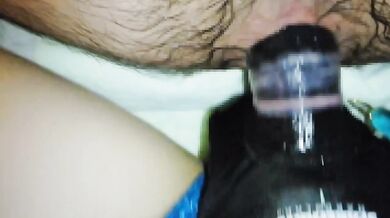Wife pins her husband down and pegs his tight ass raw with a strapon