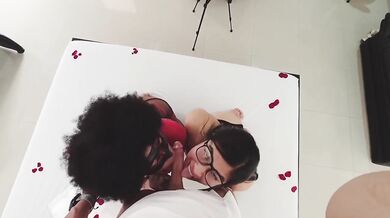 Trio with my friend first time nervous but great time love it double blowjob sloppy anal creampie