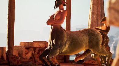 Femboy horsecock ruins animated cock clash in thunderous surrender