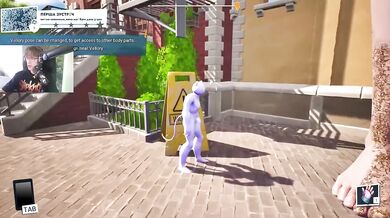 Giantess crushes Ukrainian gamer in wash simulator