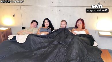Two Horny Colombians Destroyed by Foursome Swingers Gangbang