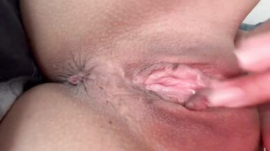 Tight dripping pussy fingered raw on cam no toys