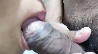 Friend learns to suck cock like a pro dripping tight pussy