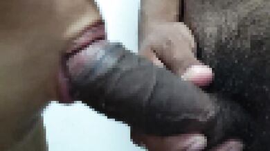 Friend learns to suck cock like a pro dripping tight pussy
