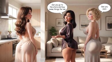 Stepnaught shares wild toy night with neighbor and friend involving young wife group play