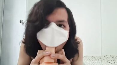 Sucking for you dildo solo homemade amateur blowjob